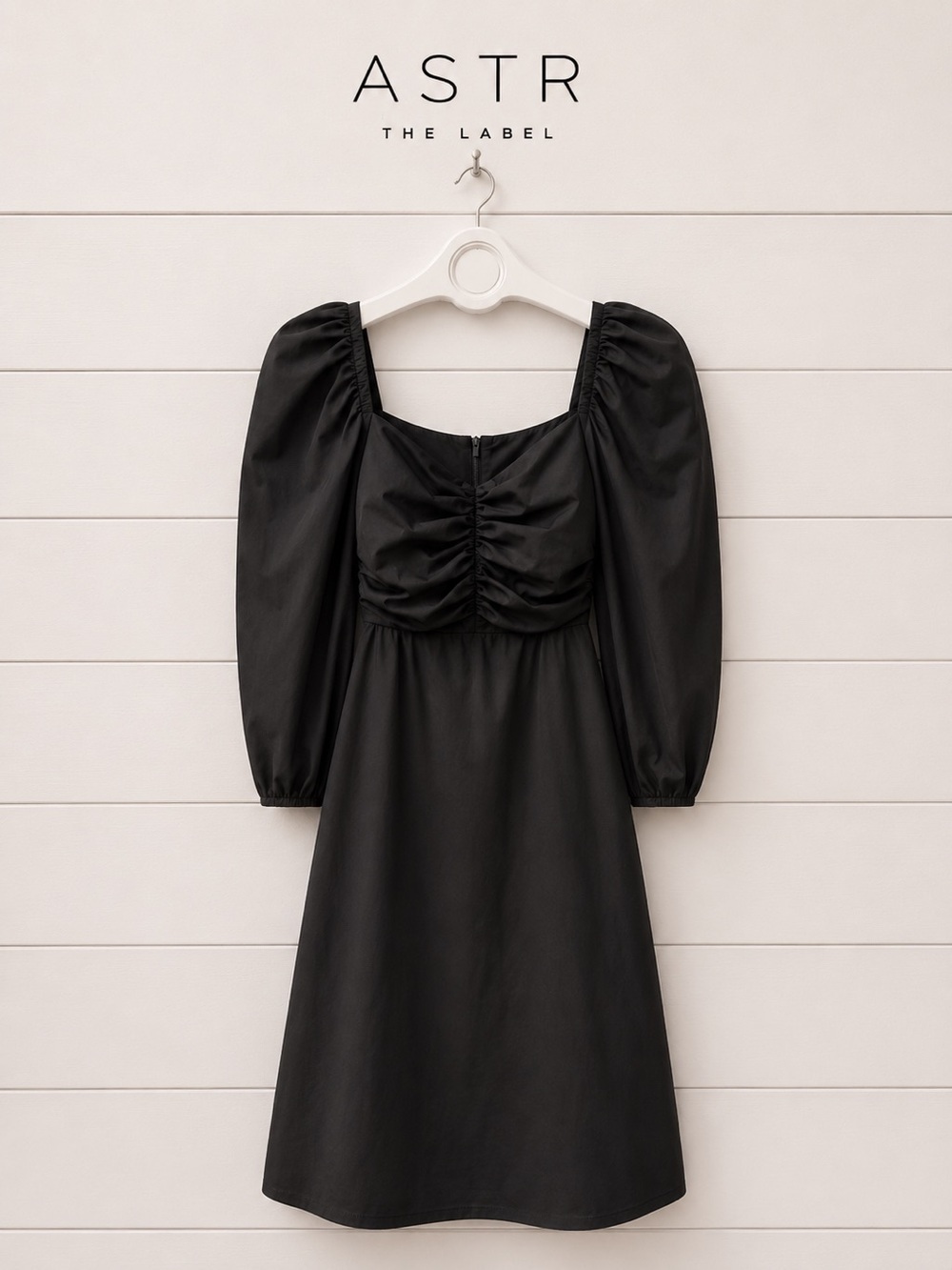 ASTR The Label black midi dress, size M.